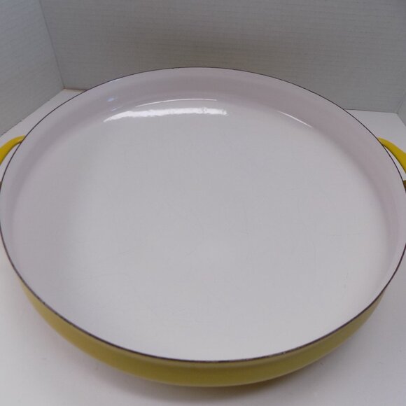 VTG Dansk IHQ Paella Pan 15" Enameled Steel Kobenstyle Jens Quistgaard MCM Franc - Picture 11 of 12